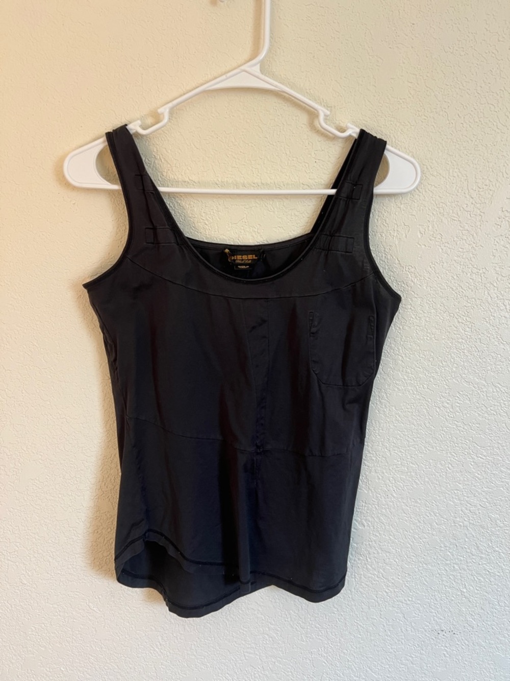 Diesel Black Gold Tank Top Edgy Punk Rock